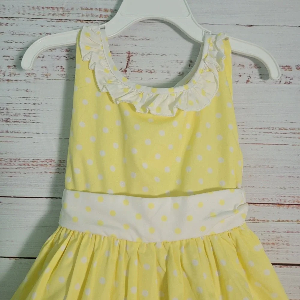 NWT Heirlooms By Polly Flinder Girls 4T Yellow Two-piece Dress Outfit